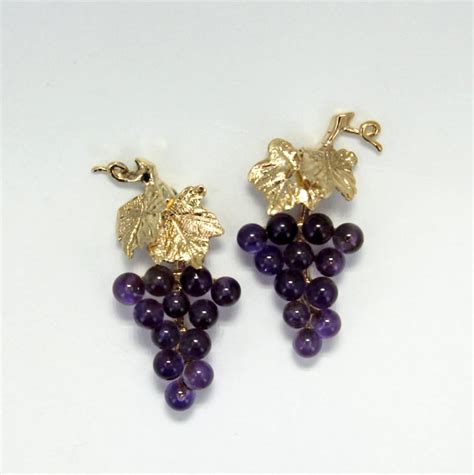 ycl jewels grape earrings